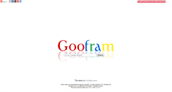 Desktop Screenshot of goofram.com